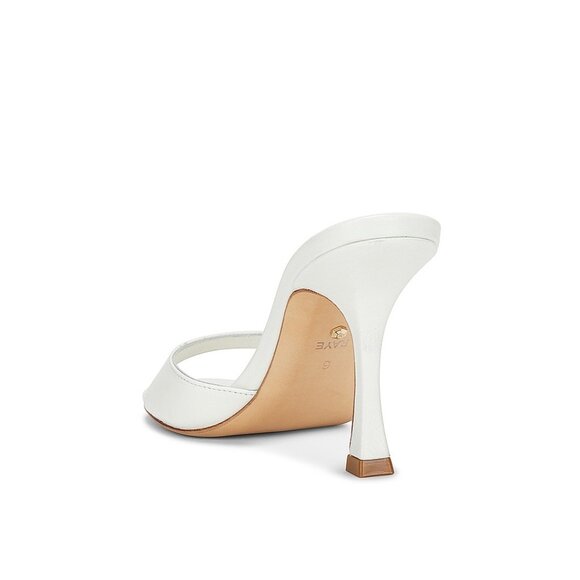 Like new RAYE Alejandra Heel in White leather mid sandal wedding bride open toe - Picture 2 of 11